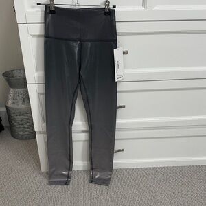 BRAND NEW, N VER WORN!! lululemon athletica Shiny Gray Kids Leggings